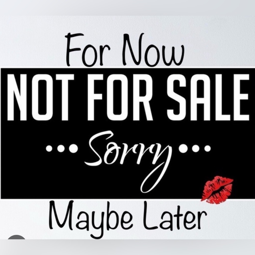 NOT FOR SALE